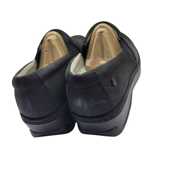 Klogs Naples Women's Size 11 Wide Width Black Oiled Leather Soft Toe Non-Slip - Picture 7 of 9